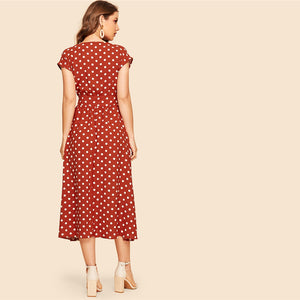 Belted Shirt Button Dress