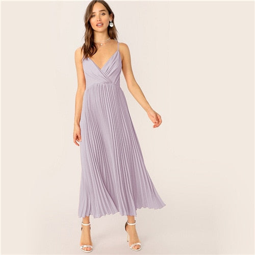 "Panther" Pleated Cami Dress