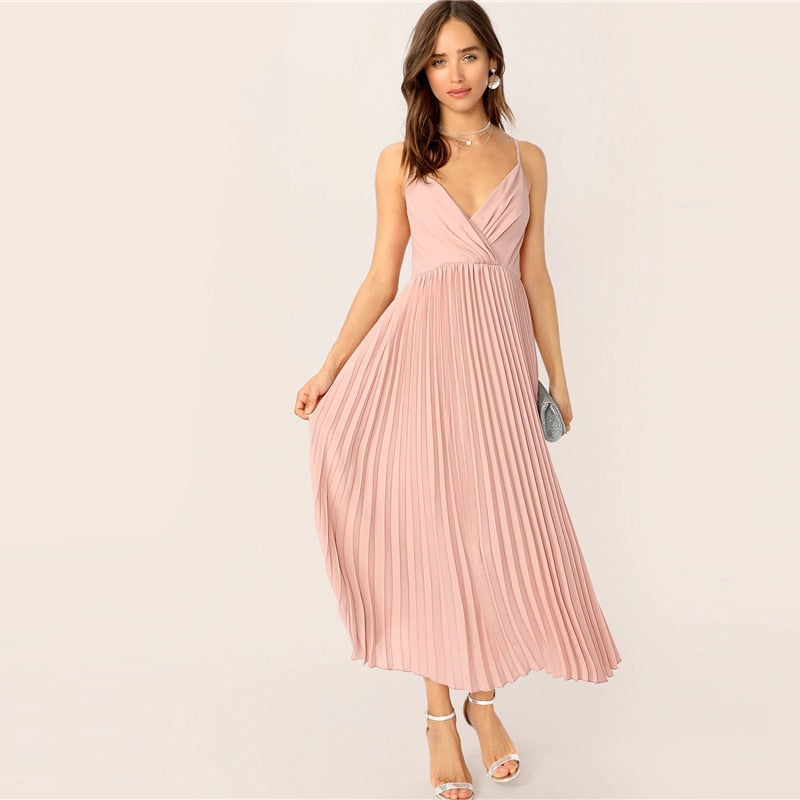 "Panther" Pleated Cami Dress