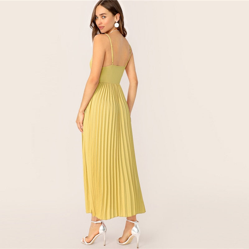 "Panther" Pleated Cami Dress