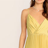 "Panther" Pleated Cami Dress