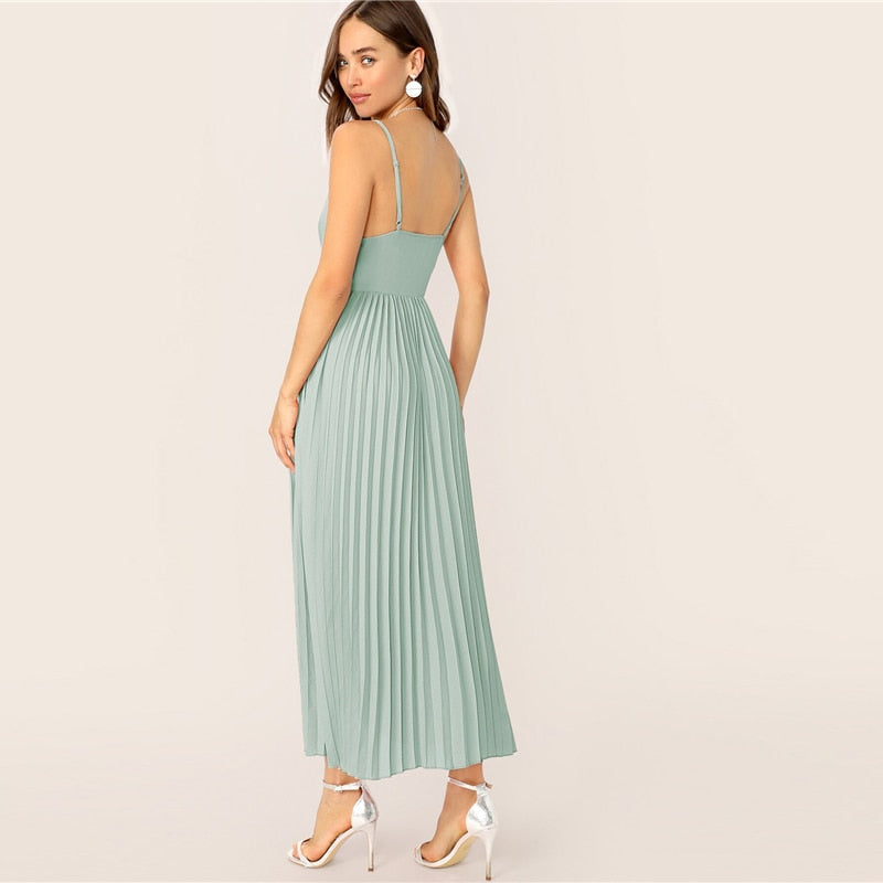 "Panther" Pleated Cami Dress