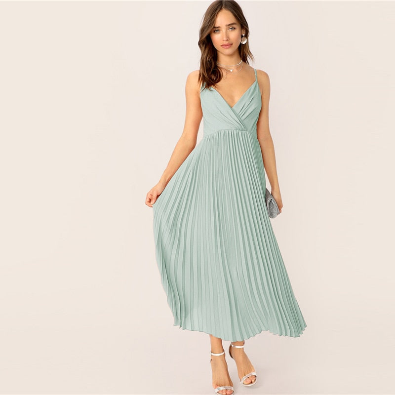 "Panther" Pleated Cami Dress