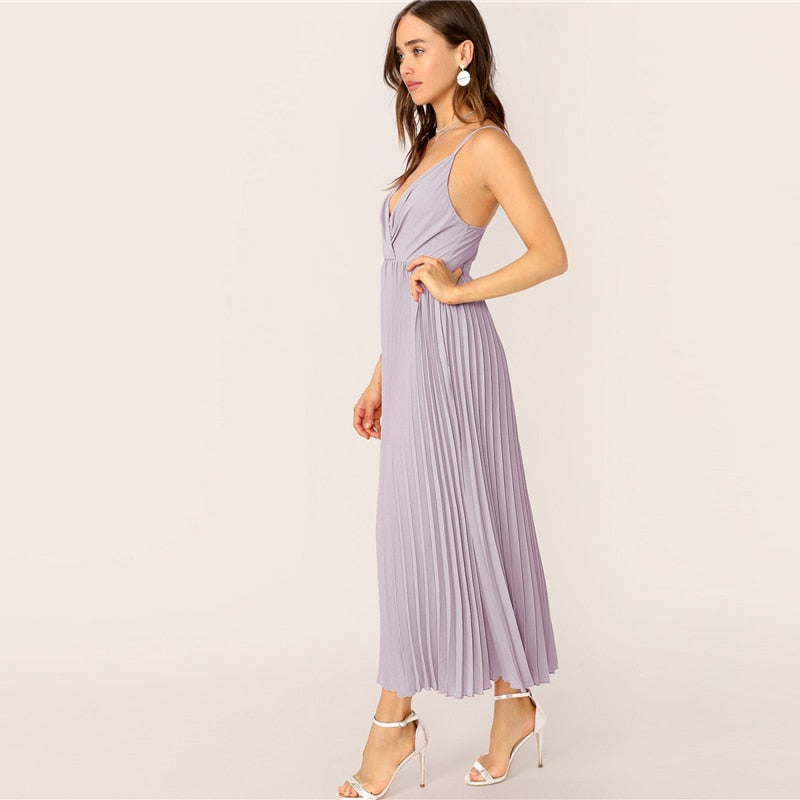 "Panther" Pleated Cami Dress