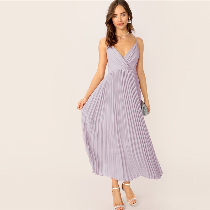 "Panther" Pleated Cami Dress