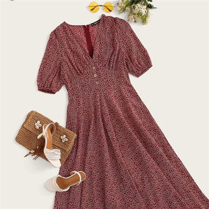 Button Front Dress