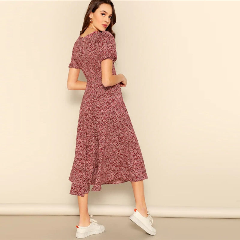 Button Front Dress
