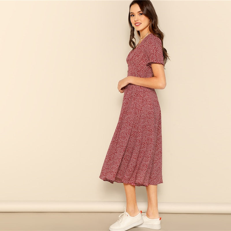 Button Front Dress