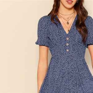 Button Front Dress