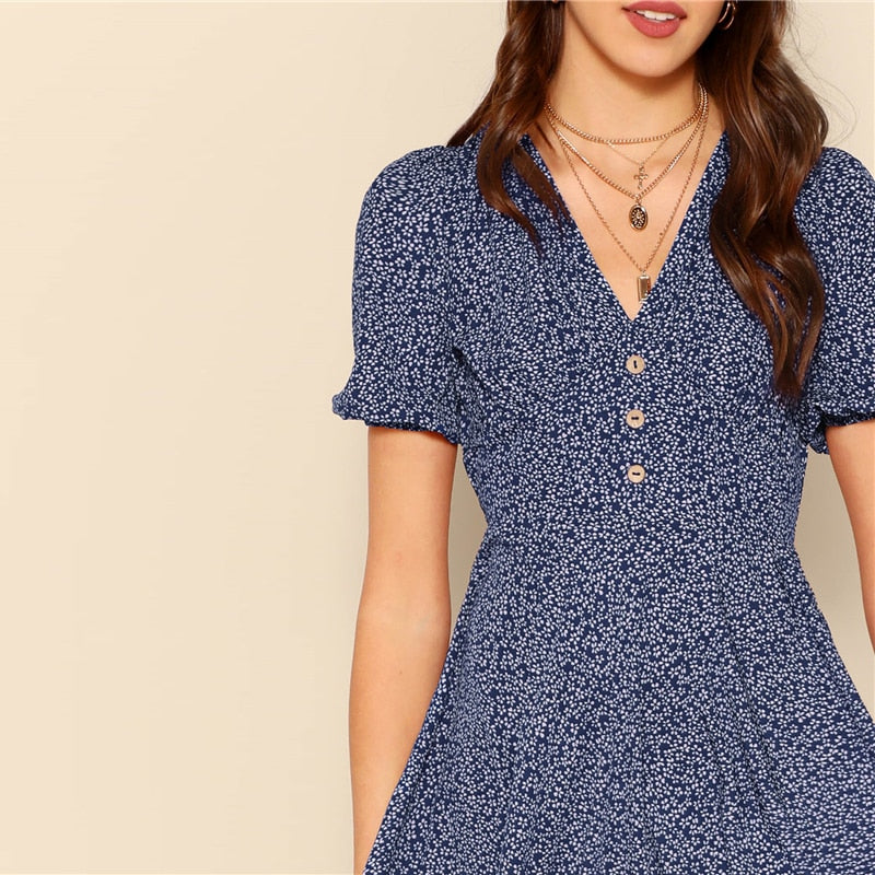 Button Front Dress