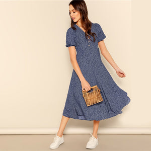 Button Front Dress