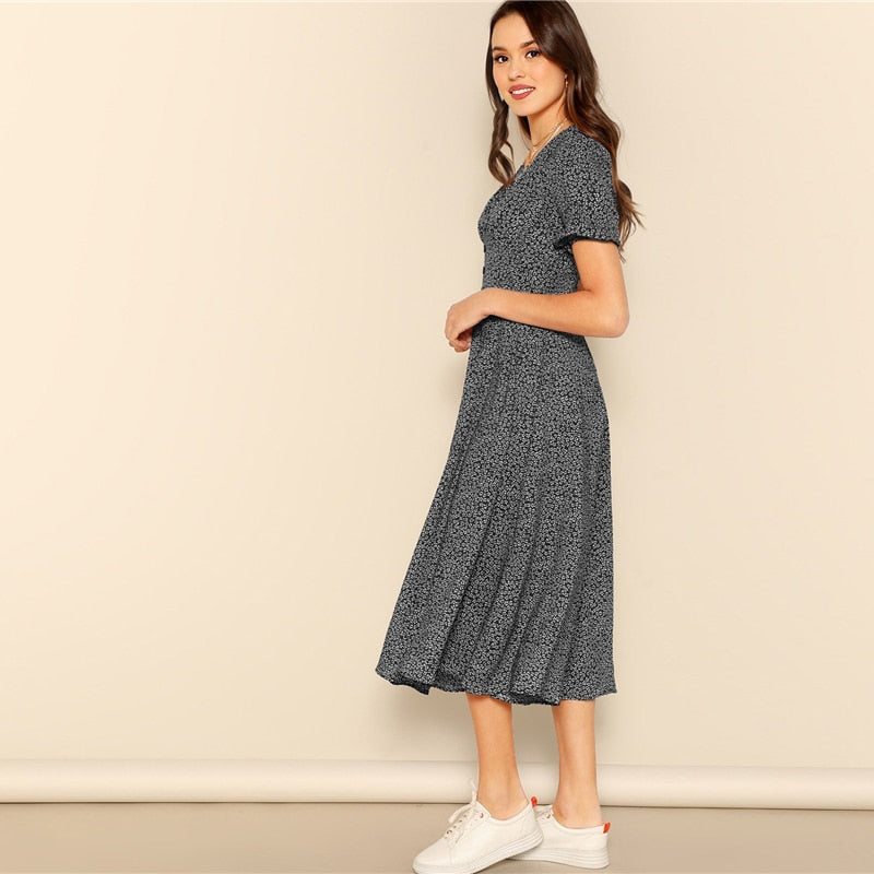 Button Front Dress