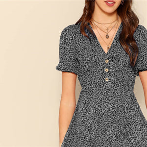 Button Front Dress