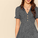 Button Front Dress