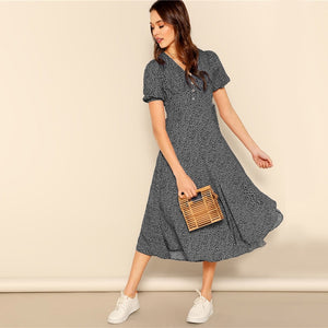 Button Front Dress