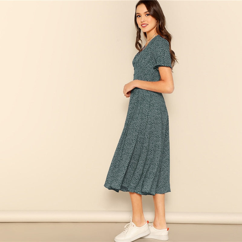 Button Front Dress