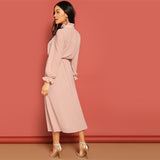 "Mira" Jacquard Long Dress