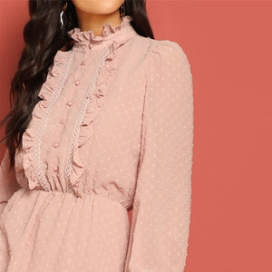 "Mira" Jacquard Long Dress