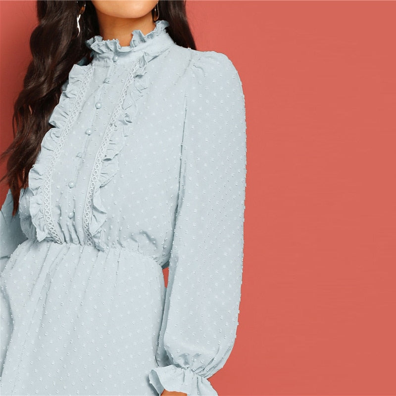 "Mira" Jacquard Long Dress