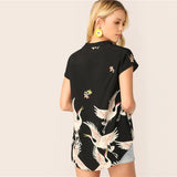 Flamingo V-Cut Blouse