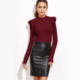Mock Neck Textured Bodysuit