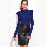 Mock Neck Textured Bodysuit