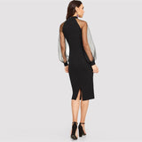 Black Lantern Long Dress