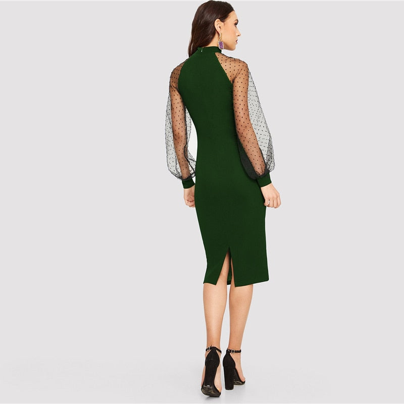 Black Lantern Long Dress