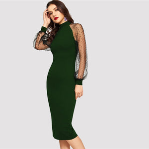 Black Lantern Long Dress