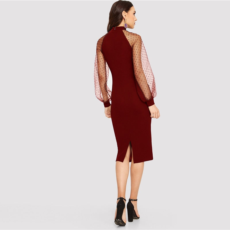 Black Lantern Long Dress