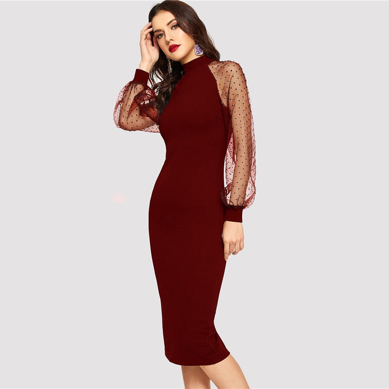 Black Lantern Long Dress
