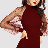 Black Lantern Long Dress