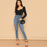 Sweetheart Neck Blouse