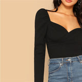 Sweetheart Neck Blouse