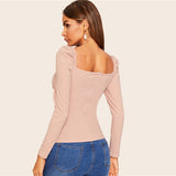 Sweetheart Neck Blouse
