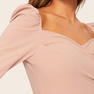 Sweetheart Neck Blouse