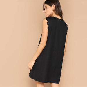V-Neck Mini Dress