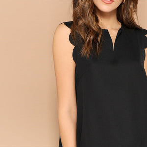 V-Neck Mini Dress