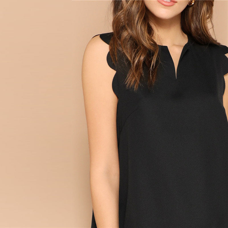 V-Neck Mini Dress