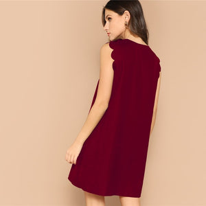 V-Neck Mini Dress