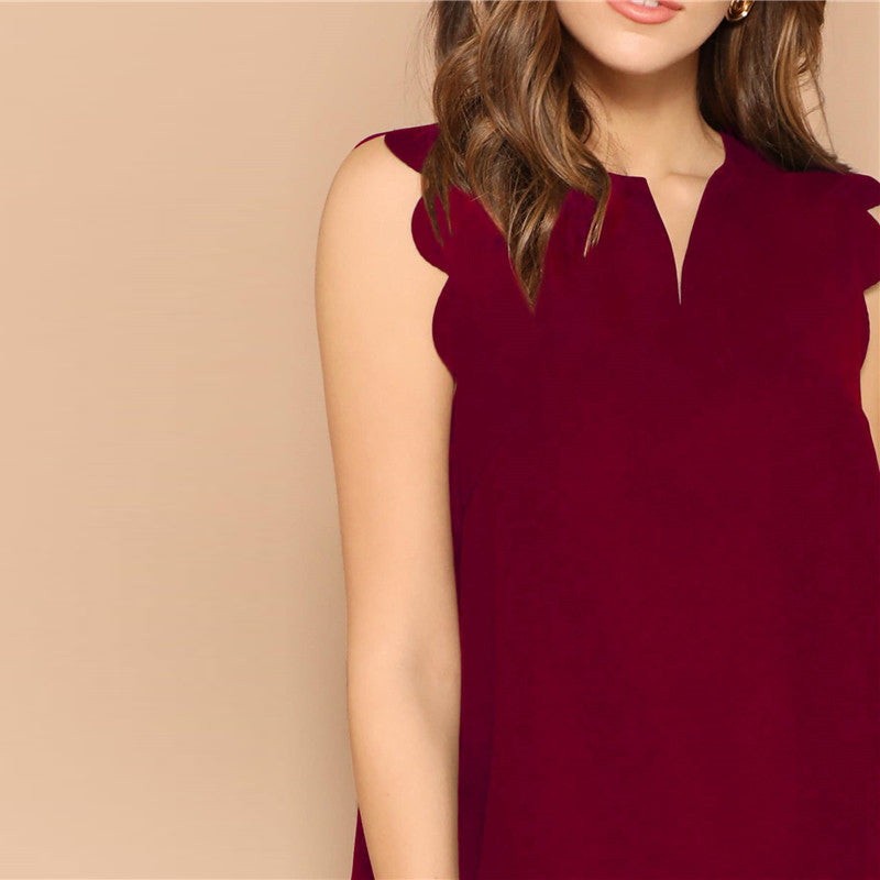 V-Neck Mini Dress