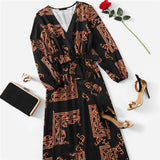 La Bourgeoise V Neck Dress