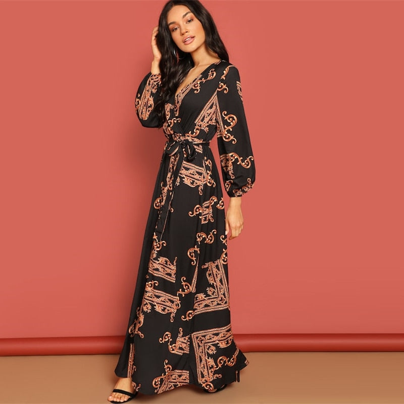 La Bourgeoise V Neck Dress