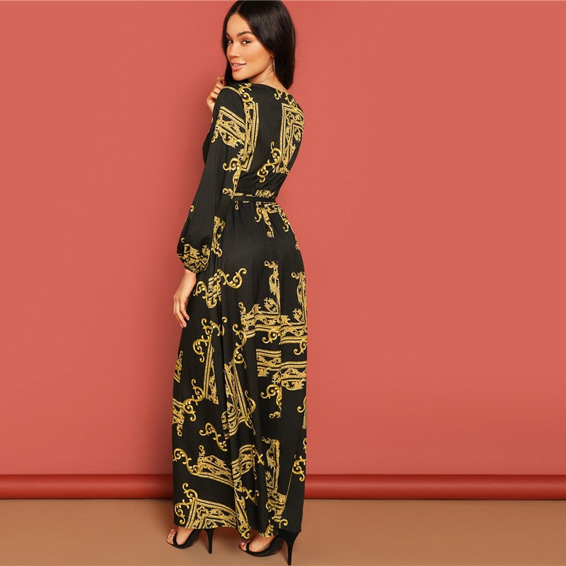 La Bourgeoise V Neck Dress