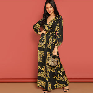 La Bourgeoise V Neck Dress