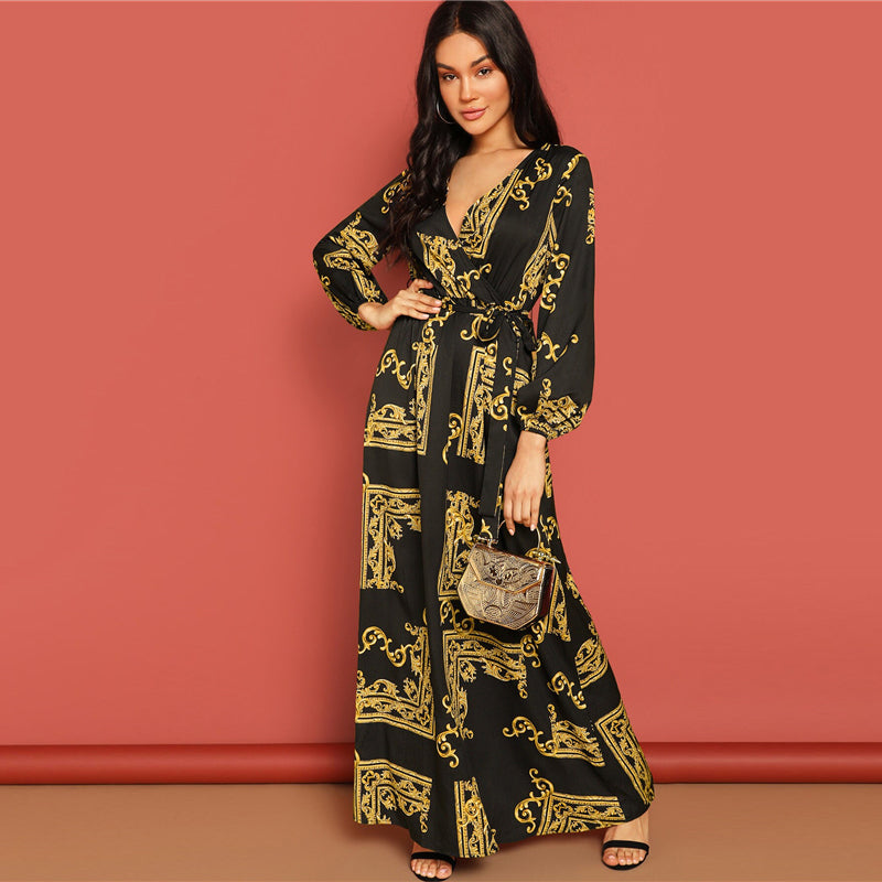 La Bourgeoise V Neck Dress
