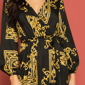La Bourgeoise V Neck Dress
