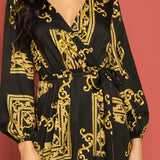 La Bourgeoise V Neck Dress