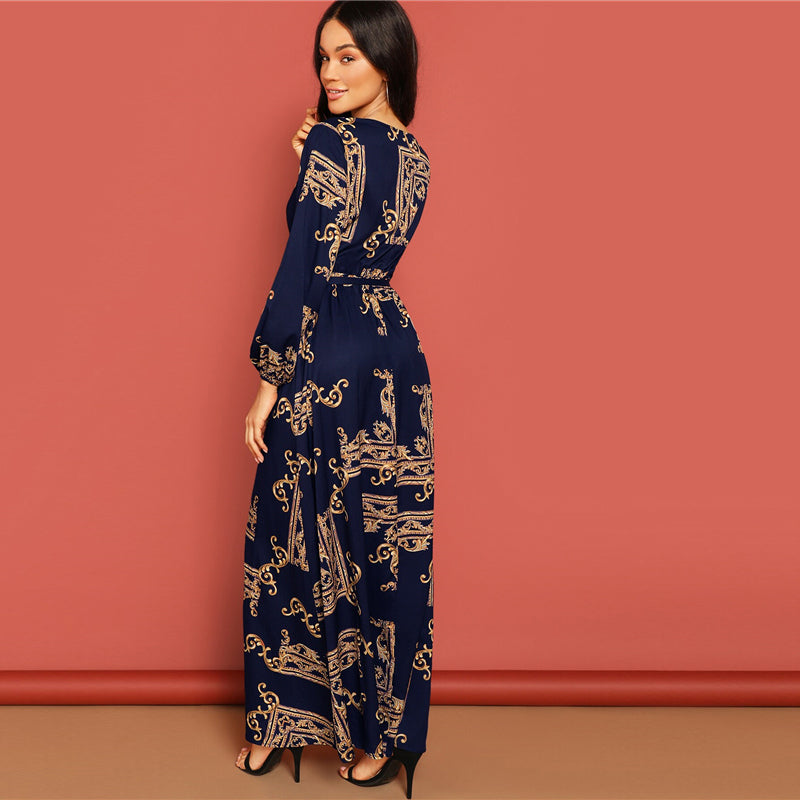 La Bourgeoise V Neck Dress