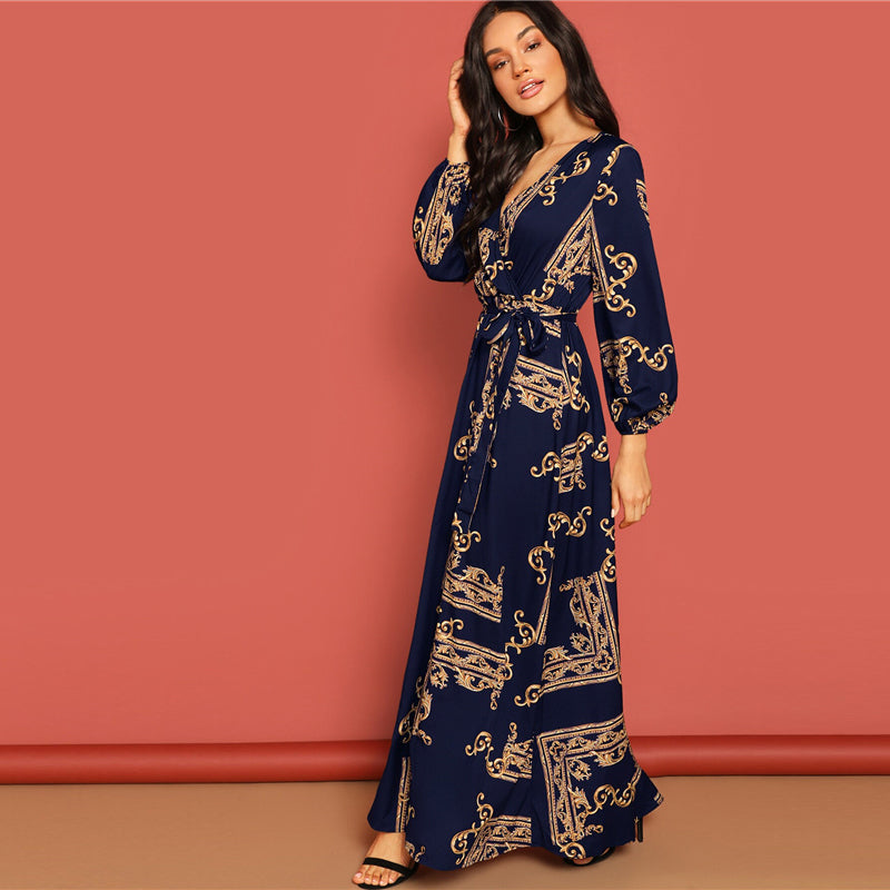La Bourgeoise V Neck Dress